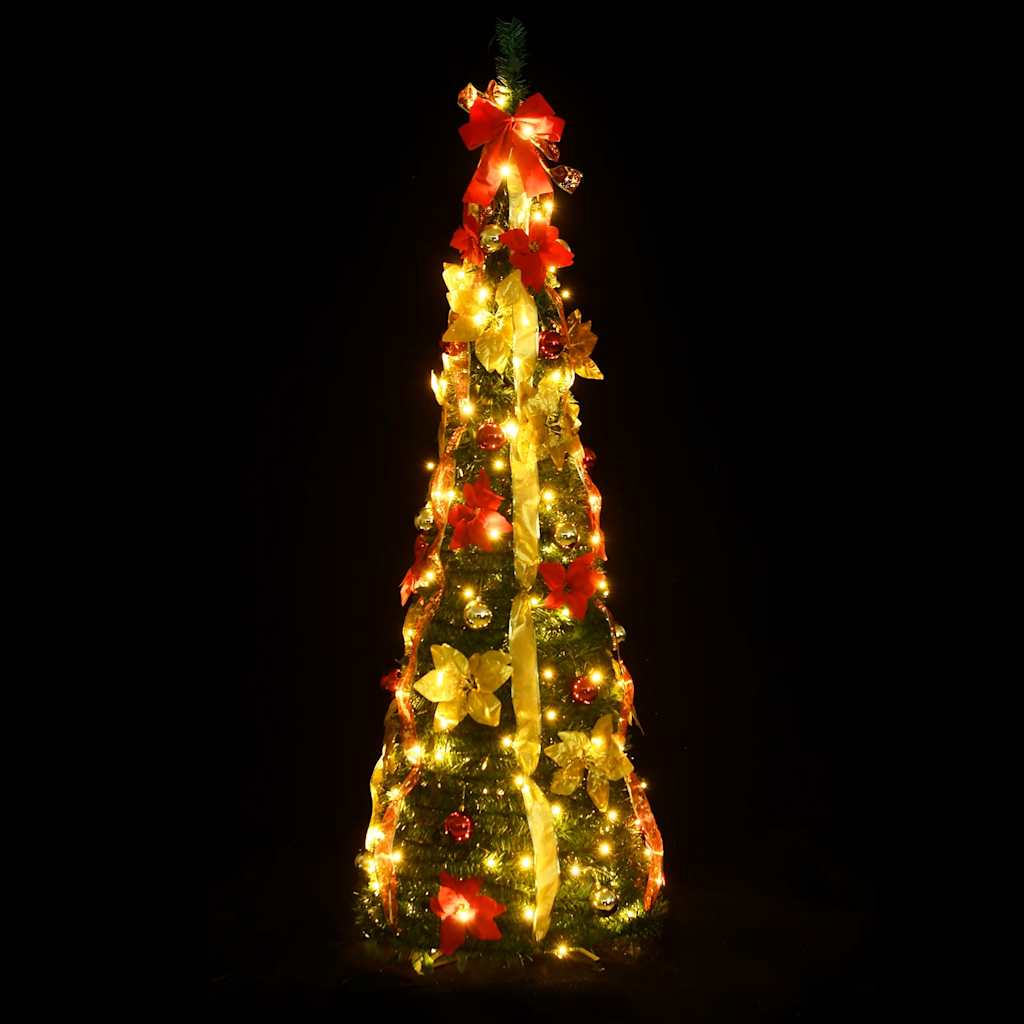 Artificial Christmas Tree Pop-up 50 LEDs Green 120 cm
